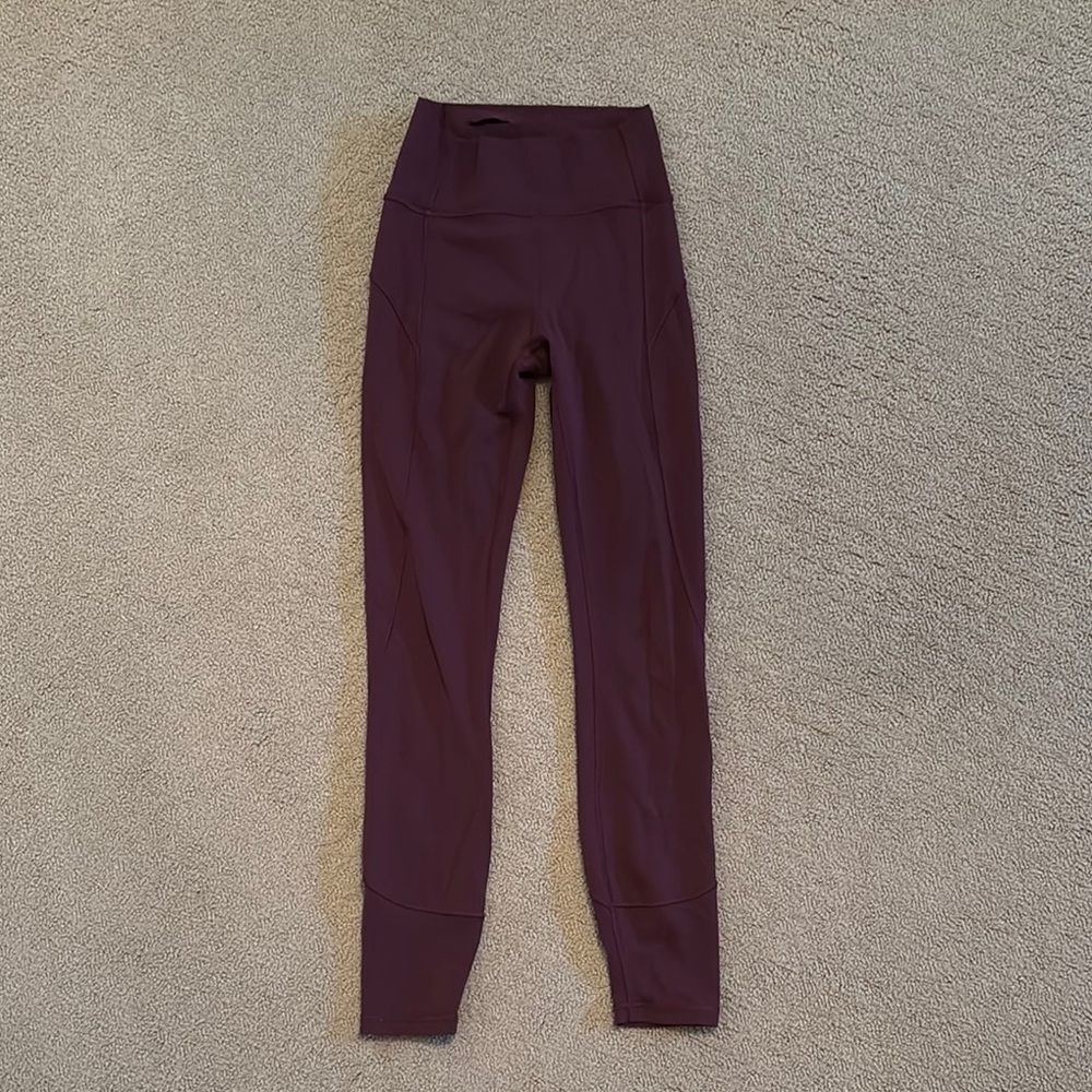lululemon athletica Burgundy Leggings